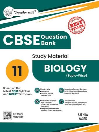Book cover number 1 for Together With CBSE Question Bank Study Material Biology (Topic Wise) Class 11 (2026 Edition) written by S. Venugopal published by Rachna Sagar Pvt. Ltd.