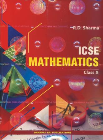 Book cover number 1 for ICSE Mathematics Class 10 written by R. D. Sharma published by Dhanpat Rai Publications (P) Ltd.