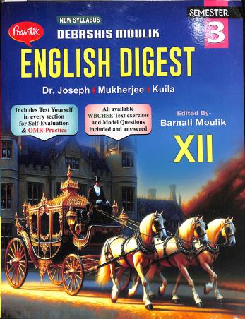 Book cover number 1 for Prantik English Digest Class 12 Semester 3 written by Ranjan Mukherjee, K. Joseph published by Prantik Prakashani