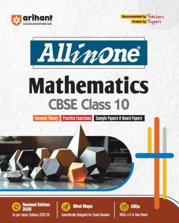 Book cover number 1 for All In One Mathematics CBSE Class 10 (Revised Edition 2026) written by Prem Kumar, Jitender Gupta, Brijesh Dwivedi published by Arihant Prakashan