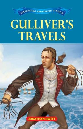 Book cover number 1 for Gulliver's Travels written by Jonathan Swift published by Little Scholarz Pvt. Ltd.