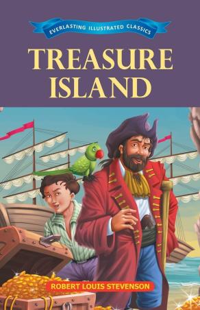 Book cover number 1 for Treasure Island written by Robert Louis Stevenson published by Little Scholarz Pvt. Ltd.