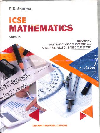 Book cover number 1 for ICSE Mathematics Class 9 (2025 Edition) written by R. D. Sharma published by Dhanpat Rai Publications (P) Ltd.