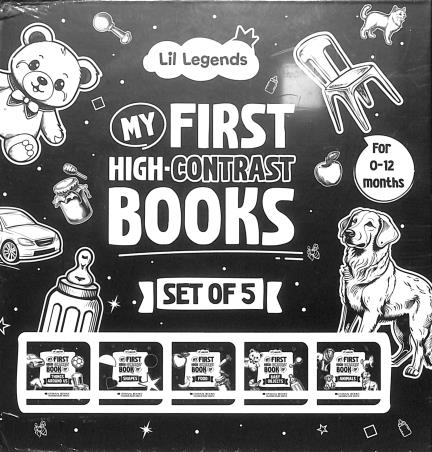 Book cover number 1 for Oswaal Lil Legends : My First High - Contrast Books (Set Of 5 Books) written by NA published by Oswaal Books