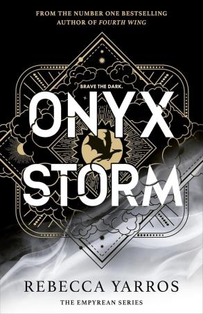 Book cover number 1 for Onyx Storm written by Rebecca Yarros published by Piatkus