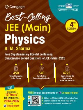 Book cover number 1 for JEE (Main) Physics written by B. M. Sharma published by Cengage Learning India Private Limited
