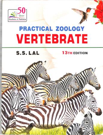 Book cover number 1 for Practical Zoology : Vertebrate written by S. S. Lal published by Rastogi Publications