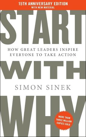 Book cover number 1 for Start With Why written by Simon Sinek published by Penguin Books