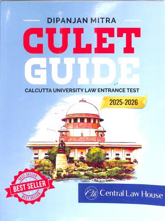 Book cover number 1 for CULET Guide 2025-26 written by Dipanjan Mitra published by Central Law House