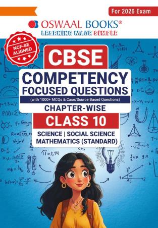 Book cover number 1 for Oswaal CBSE Competency Focused Questions Chapter Wiise Class 10 NCF SE (2026 Exam) written by NA published by Oswaal Books