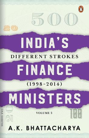 Book cover number 1 for India's Finance Ministers : Different Strokes (1998-2014) written by A. K. Bhattacharya published by Penguin Books