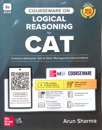 Book cover number 1 for Courseware On Logical Reasoning CAT 2025 written by Arun Sharma published by McGraw Hill Education Private Limited