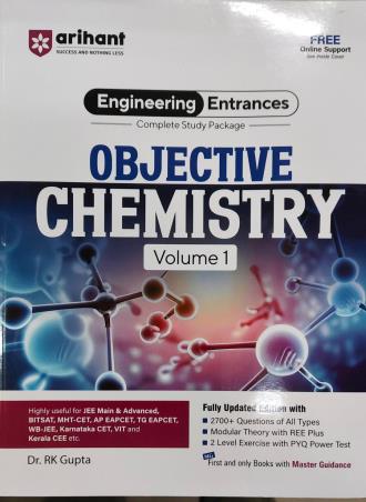 Book cover number 1 for Engineering Entrances Objective Chemistry (Volume 1) written by R. K. Gupta published by Arihant Prakashan