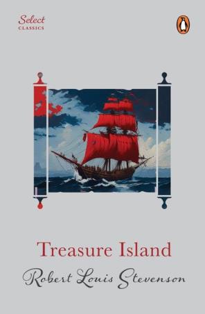 Book cover number 1 for Treasure Island written by Robert Louis Stevenson published by Penguin Books