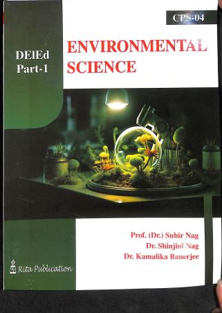 Book cover number 1 for Environmental Science CPS 4 Part 1 written by Subir Nag, Shinjini Nag published by Ritam Publication