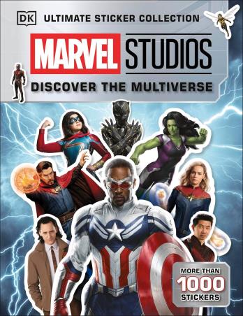 Book cover number 1 for Marvel Studios Discover the Multiverse (Ultimate Sticker Collection) written by NA published by DK