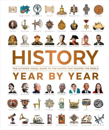 Book cover number 1 for History Year By Year : The Ultimate Visual Guide To The Events That Shaped The World written by NA published by DK
