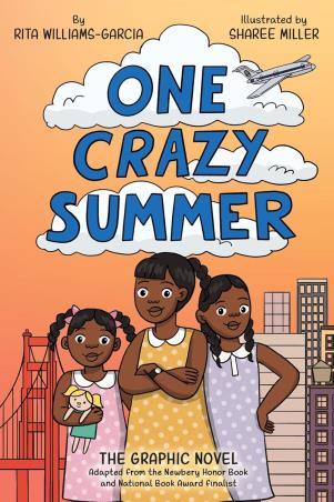 Book cover number 1 for One Crazy Summer written by Rita Williams-Garcia published by Quill Tree Books