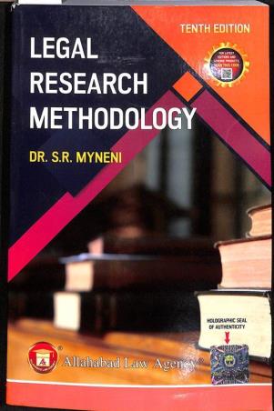Book cover number 1 for Legal Research Methodology (10th Edition) written by S. R. Myneni published by Allahabad Law Agency