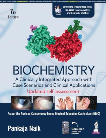 Book cover number 1 for Biochemistry written by Pankaja Naik published by Jaypee Brothers Medical Publishers (P) Ltd.