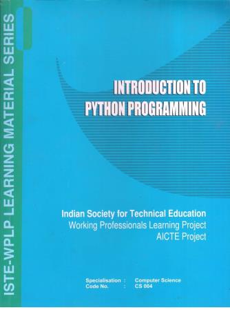 Book cover number 1 for Introduction To Python Programming written by Venkatesh, Nagaraju Y. published by Khanna Book Publishing Co. (P) Ltd.
