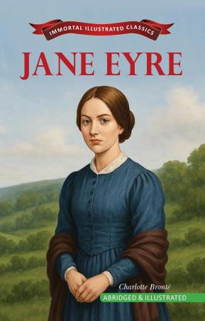 Book cover number 1 for Immortal Illustrated Classics Jane Eyre written by Charlotte Bronte published by Little Scholarz Pvt. Ltd.