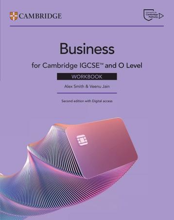 Book cover number 1 for Business For Cambridge IGCSE And O Level Workbook written by Veenu Jain, Alex Smith published by Cambridge University Press