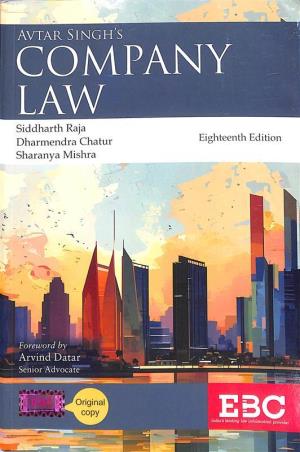 Book cover number 1 for Company Law (18th Edition) written by Avtar Singh published by Eastern Book Company