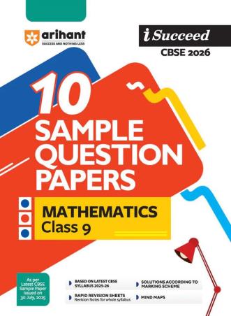 Book cover number 1 for I Succeed 10 Sample Question Papers Mathematics Class 9 (CBSE 2026) written by Neha Dixit published by Arihant Prakashan