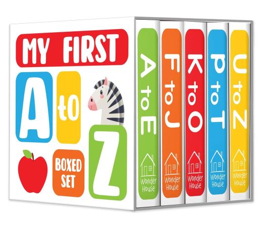 Book cover number 1 for My First A To Z (Set Of 5 Books) written by NA published by Wonder House