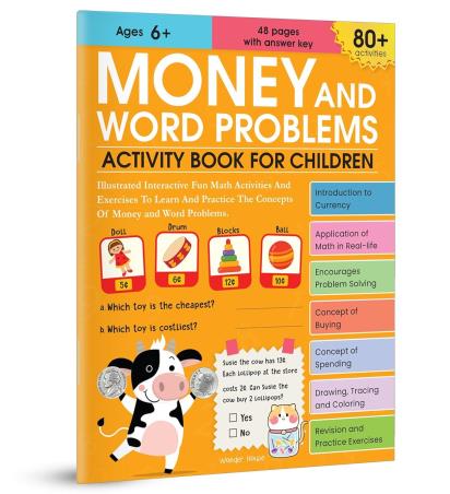 Book cover number 1 for Money And Word Problems written by NA published by Wonder House