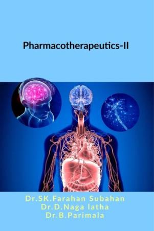 Book cover number 1 for Pharmacotherapeutics 2 written by S. K. Farahan Subahan, D. Naga latha, B. Parimala published by Notion Press