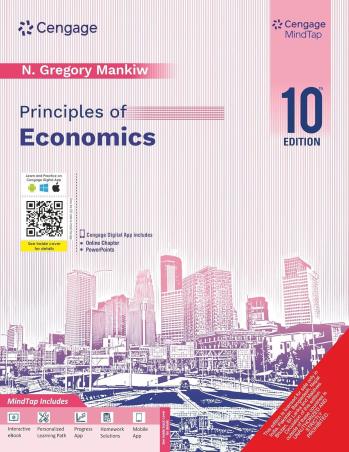 Book cover number 1 for Principles Of Economics written by N. Gregory Mankiw published by Cengage Learning India Private Limited