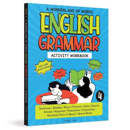 Book cover number 1 for A Wonderland Of Words : English Grammar Activity Workbook 4 written by NA published by Wonder House