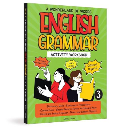Book cover number 1 for A Wonderland Of Words : English Grammar Activity Workbook 3 written by NA published by Wonder House