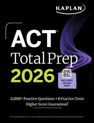 Book cover number 1 for ACT Total Prep 2026 written by Kaplan published by Kaplan Publishing