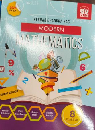Book cover number 1 for Modern Mathematics Class 8 (2026 Edition) written by K. C. Nag published by Nag Publishing House