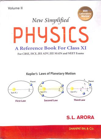 Book cover number 2 for New Simplified Physics - A Reference Book For Class 11 Volume 1 & 2 + Lab Manual written by S. L. Arora published by Dhanpat Rai & Co. (Pvt.) Ltd.