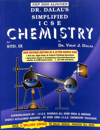 Book cover number 1 for Simplified ICSE Chemistry Class 9 (2028) NEP 2020 written by NA published by Allied Publishers Private Limited