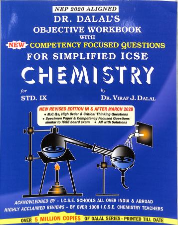 Book cover number 1 for Objective Workbook With Simplified ICSE Chemistry Class 9 (2028) NEP 2020 written by NA published by Allied Publishers Private Limited
