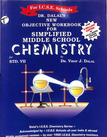 Book cover number 1 for New Objective Workbook For Simplified Middle School Chemistry Class 7 (ICSE) written by NA published by Allied Publishers Private Limited