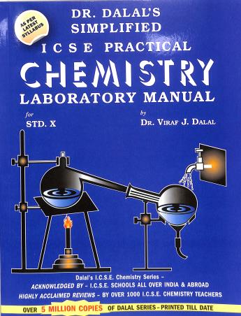 Book cover number 1 for Simplified ICSE Practical Chemistry Laboratory Manual Class 10 (2027) written by Viraf J. Dalal published by Allied Publishers Private Limited