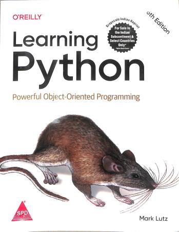 Book cover number 1 for Learning Python written by Mark Lutz published by Shroff Publishers & Distributors Pvt. Ltd.