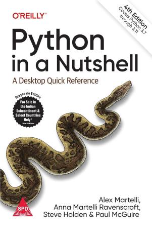 Book cover number 1 for Python In A Nutshell : A Desktop Quick Reference written by Alex Martelli published by Shroff Publishers & Distributors Pvt. Ltd.