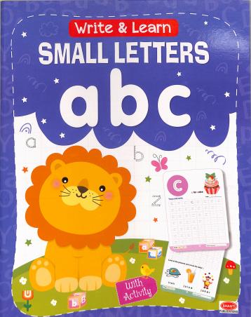 Book cover number 1 for Write & Learn Small Letters abc written by NA published by Shanti Publications