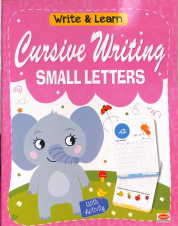 Book cover number 1 for Write & Learn Cursive Writing Small Letters written by NA published by Shanti Publications