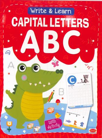 Book cover number 1 for Write & Learn Capital Letters ABC written by NA published by Shanti Publications