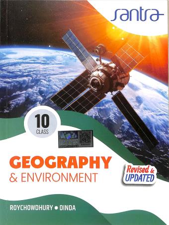 Book cover number 1 for Santra Geography & Environment Class 10 (2026 Edition) written by Ashitendu Raychowdhury published by Santra Publication Pvt. Ltd