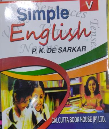 Book cover number 1 for Simple English 5 (2026) written by P. K. De Sarkar published by Calcutta Book House (P) Ltd