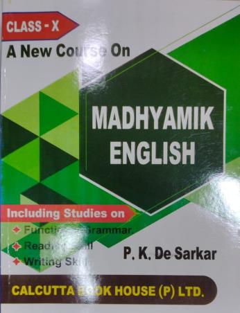 Book cover number 1 for A New Course On Madhyamik English Class 10 (2026) written by Prafulla Kumar De Sarkar published by Calcutta Book House (P) Ltd